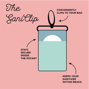 Buffalo Plaid SaniClip Hand Sanitizer Holder