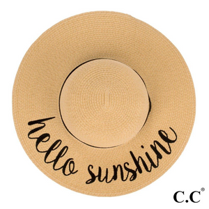 Hello Sunshine Straw Hat