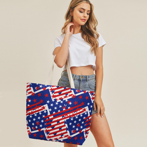 America The Beautiful Tote Bag - Blue