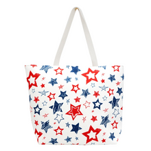 Load image into Gallery viewer, America The Beautiful Tote Bag - White
