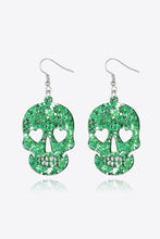 Load image into Gallery viewer, Acrylic Skull Drop Earrings
