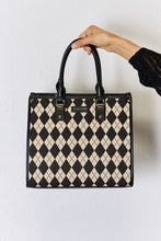Load image into Gallery viewer, David Jones Argyle Pattern PU Leather Handbag
