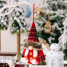 Load image into Gallery viewer, 2-Piece Christmas Plaid Faceless Doll Hanging Widgets
