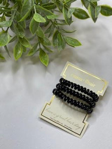 Three Pack Spiral Hair Coils Assorted