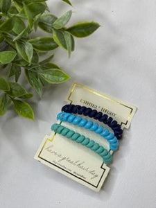 Three Pack Spiral Hair Coils Assorted