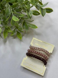 Three Pack Spiral Hair Coils Assorted