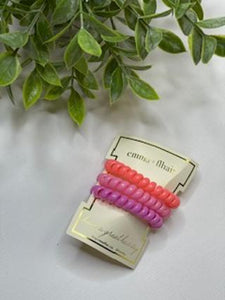 Three Pack Spiral Hair Coils Assorted