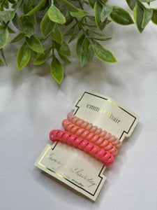 Three Pack Spiral Hair Coils Assorted