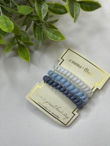 Three Pack Spiral Hair Coils Assorted