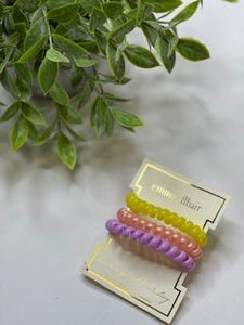Three Pack Spiral Hair Coils Assorted