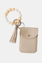 Load image into Gallery viewer, Bead Wristlet Key Chain with Wallet
