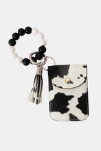 Load image into Gallery viewer, Bead Wristlet Key Chain with Wallet
