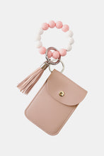 Load image into Gallery viewer, Bead Wristlet Key Chain with Wallet
