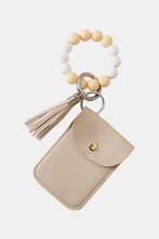 Load image into Gallery viewer, Bead Wristlet Key Chain with Wallet
