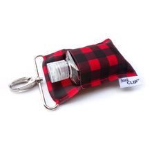 Load image into Gallery viewer, Buffalo Plaid SaniClip Hand Sanitizer Holder
