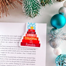 Load image into Gallery viewer, All I Want for Christmas is Books Magnetic Bookmark
