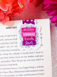 Angsty Romance Book Lover Magnetic Bookmark