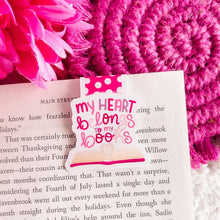 Load image into Gallery viewer, My Heart Belongs to my Books Magnetic Bookmark

