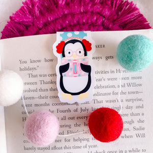 Penguin Winter Magnetic Bookmark