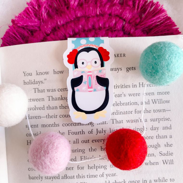Penguin Winter Magnetic Bookmark