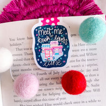 Load image into Gallery viewer, Meet Me at Book Lovers Lane Christmas Magnetic Bookmark
