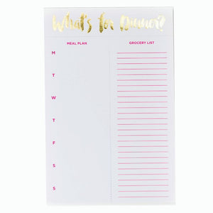 What's For Dinner? Meal Planning Notepad