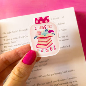 I Have No Shelf Control Magnetic Bookmark