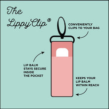 Load image into Gallery viewer, Navy Brushstrokes LippyClip Lip Balm Holder for Chapstick
