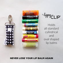 Load image into Gallery viewer, Navy Brushstrokes LippyClip Lip Balm Holder for Chapstick
