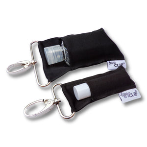 Black SaniClip Hand Sanitizer Holder