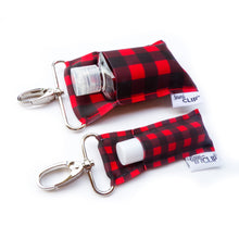 Load image into Gallery viewer, Buffalo Plaid SaniClip Hand Sanitizer Holder
