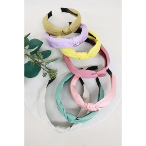 Satin Knotted Headband - Multi Colors Available